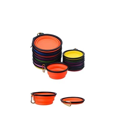 Cuenco plegable de silicona para perros